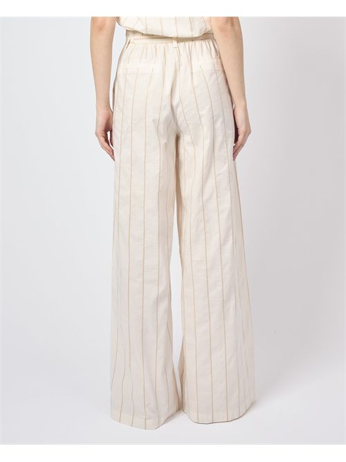 Palazzo trousers by Manila Grace in cotton poplin MANILA GRACE | P209CIMA043